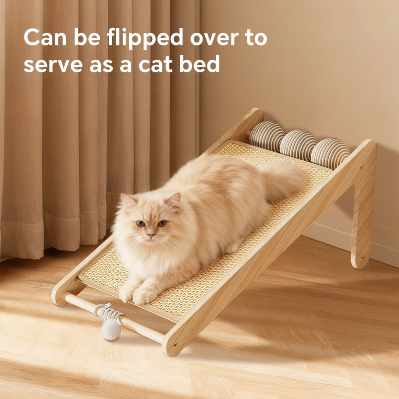 Large Vertical Sisal Cat Scratcher with Hanging Teaser Ball – alternate view 3 of 6