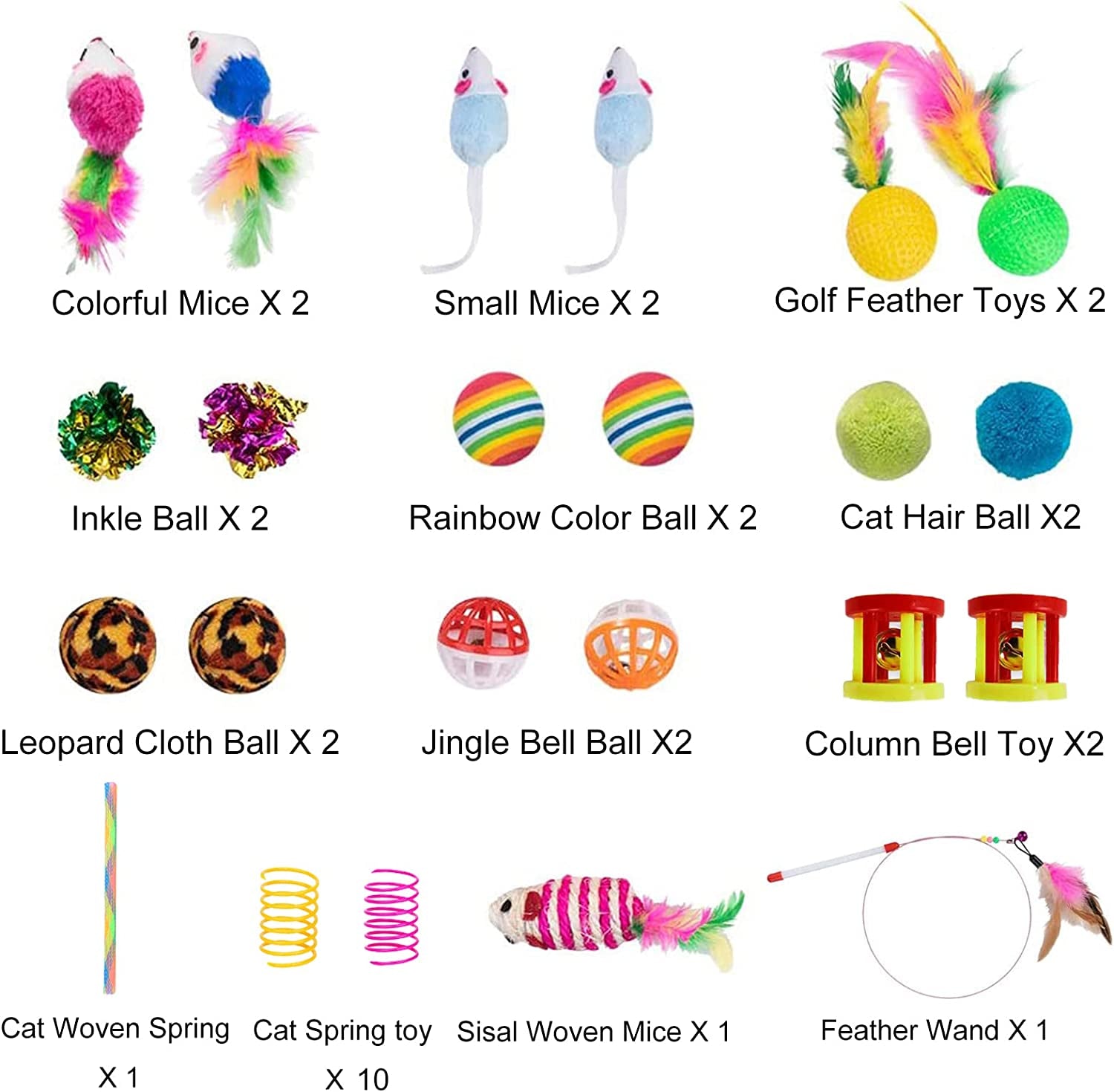 32-Piece Interactive Cat Toy Set — Tunnel, Wand, Balls & More – alternate view 3 of 7