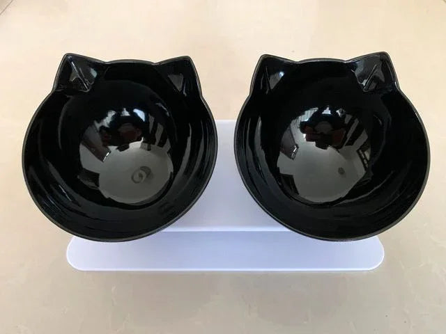 Non-Slip Double Feeding Bowl Set with Stand — Cats & Dogs – alternate view 11 of 16