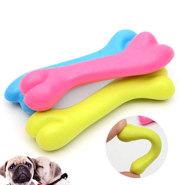 Küçük Köpekler için Dayanıklı Kauçuk Çiğneme Oyuncağı — Diş Temizleme ve Eğitim