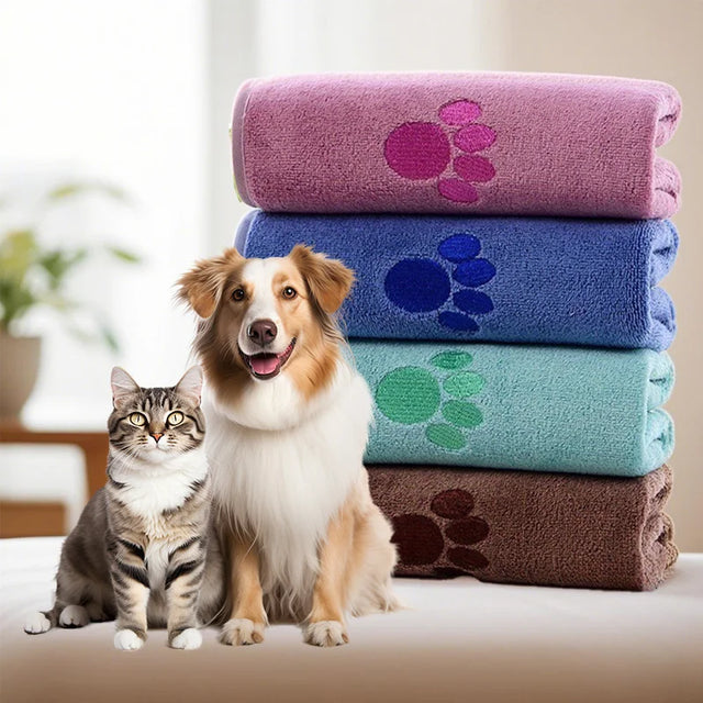 Süper Emici Mikrofiber Evcil Hayvan Banyo Havlusu