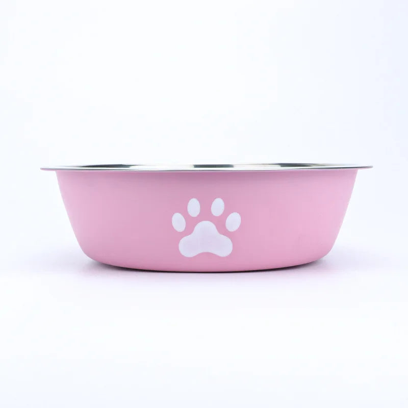 Stainless Steel Non-Slip Paw Print Pet Bowl – alternate view 7 of 9