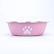 Stainless Steel Non-Slip Paw Print Pet Bowl – alternate view 7 thumbnail