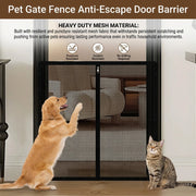 No-Drill Mesh Pet Gate — Anti-Escape Door & Stair Barrier – alternate view 3 thumbnail