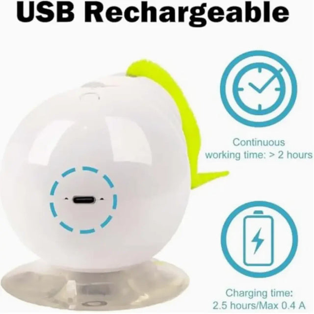 USB Şarj Edilebilir İnteraktif Tırtıl Kedi Oyuncağı