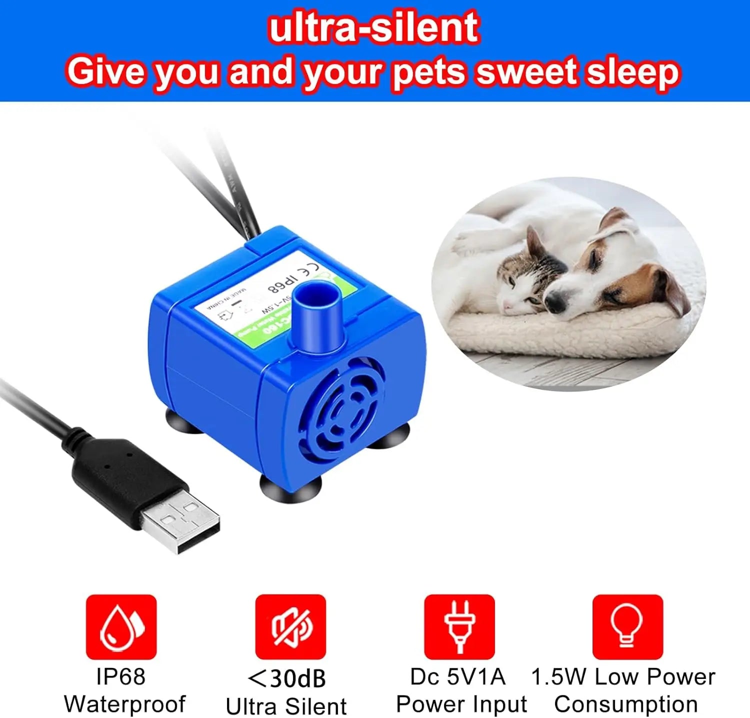 Automatic Cat Water Fountain – alternate view 4 of 7