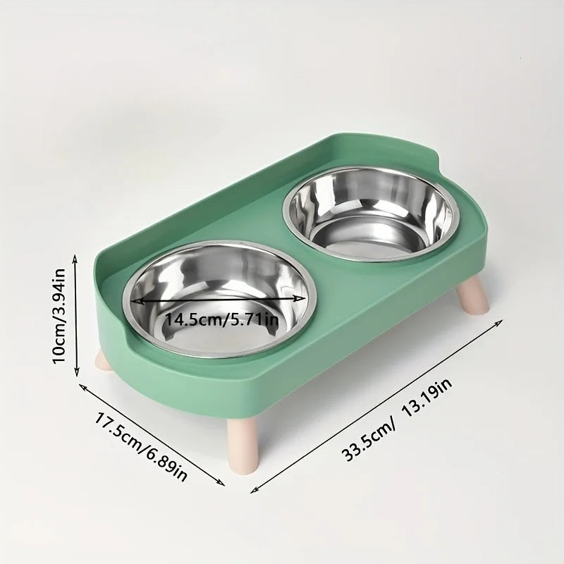 Elevated Anti-Vomiting Pet Bowl Set for Cats & Small Dogs – alternate view 5 of 9
