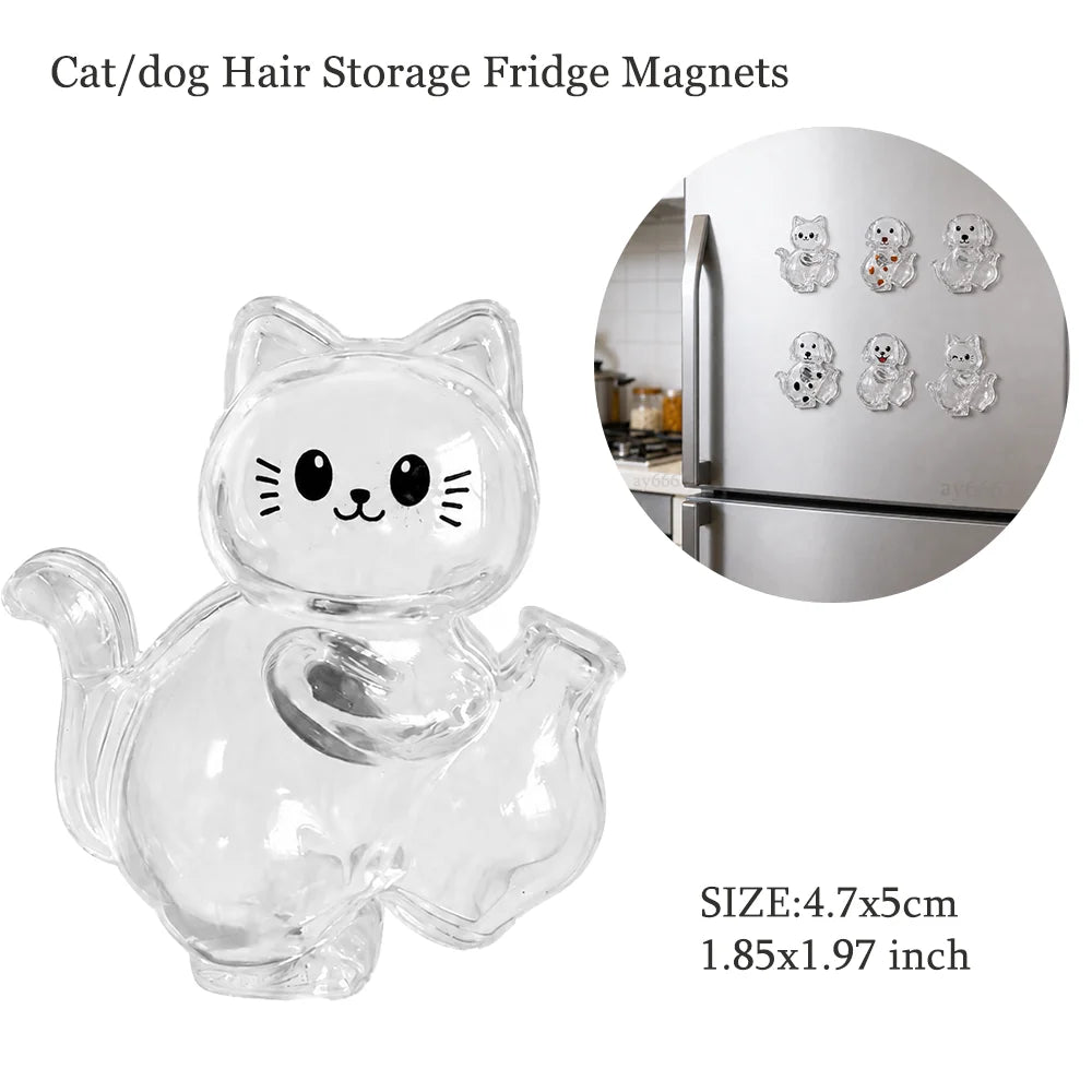 Pet Hair Memorial Keepsake Capsule — Keychain & Fridge Magnet – alternate view 22 of 24