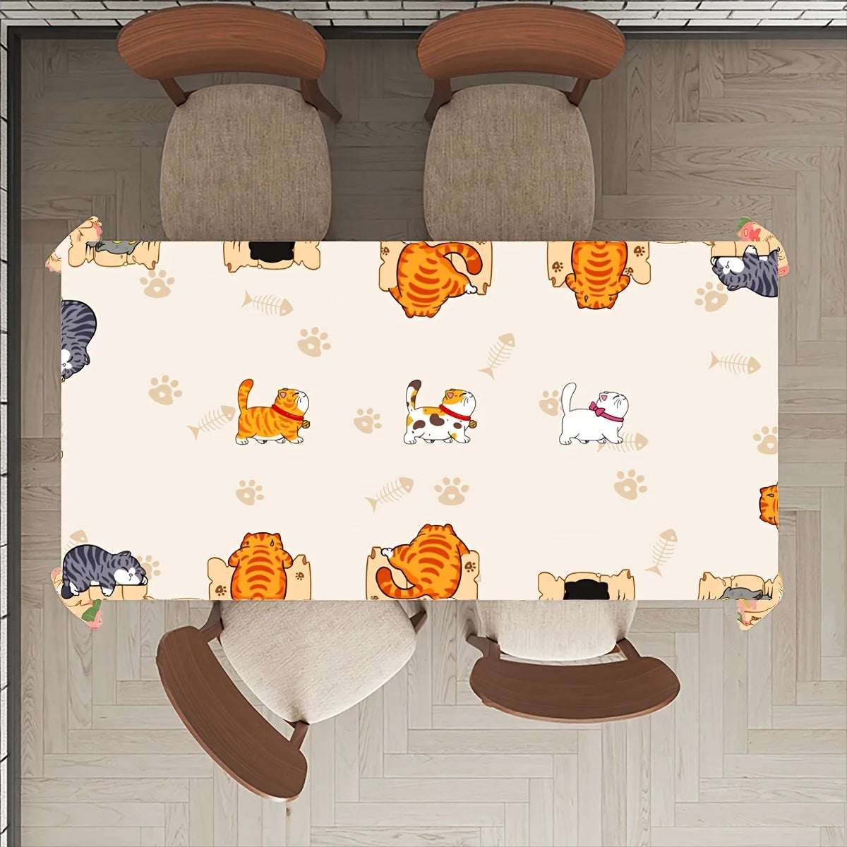 Cat Paw Print Waterproof Tablecloth – alternate view 4 of 6
