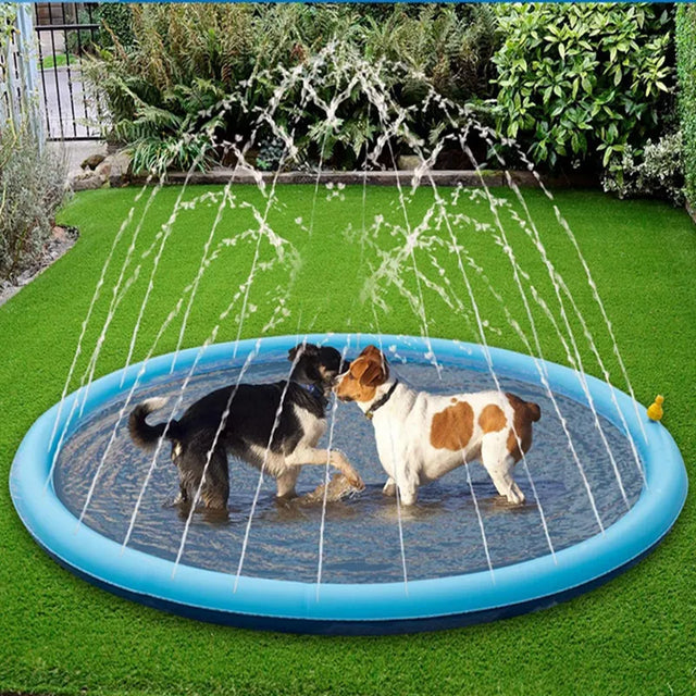 Inflatable Pet Splash Pad — Outdoor Water Play Mat