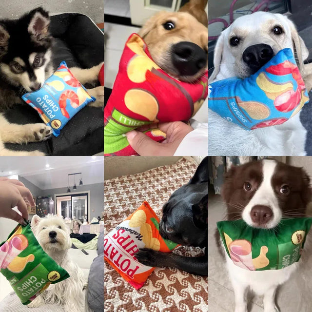 Köpek ve Kediler için Hışırtılı Peluş Çiğneme Oyuncağı