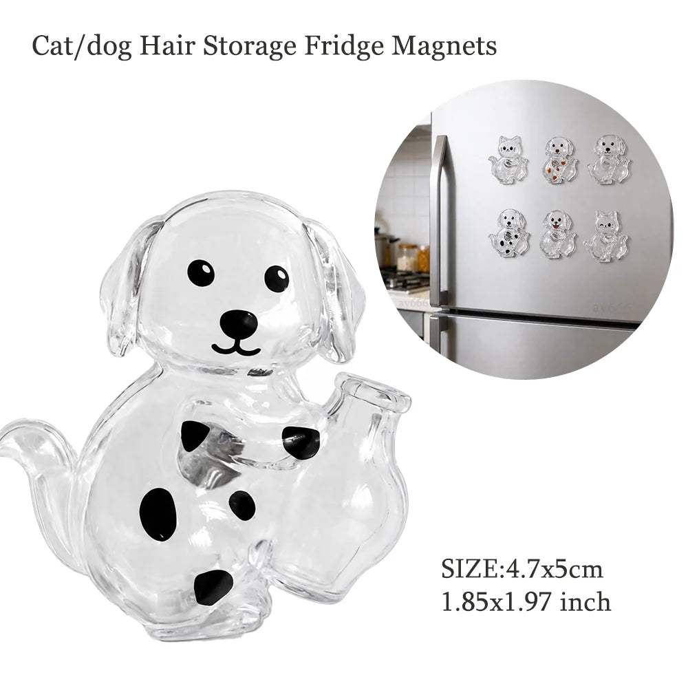 Pet Hair Memorial Keepsake Capsule — Keychain & Fridge Magnet – alternate view 9 of 24