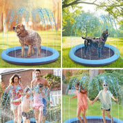 Inflatable Pet Splash Pad — Outdoor Water Play Mat – alternate view 3 thumbnail