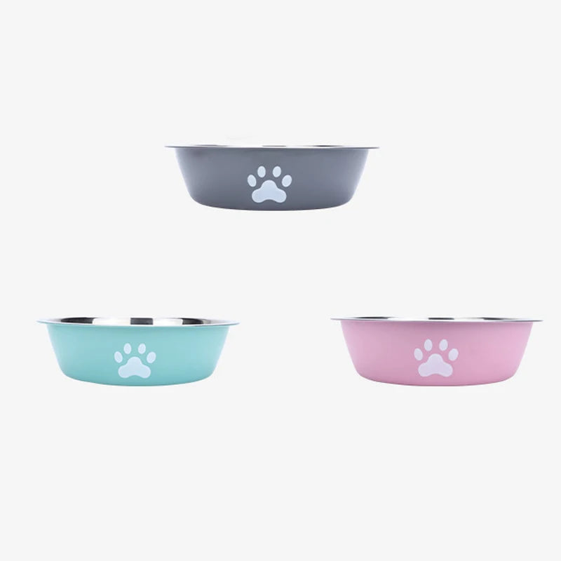 Stainless Steel Non-Slip Paw Print Pet Bowl – alternate view 5 of 9