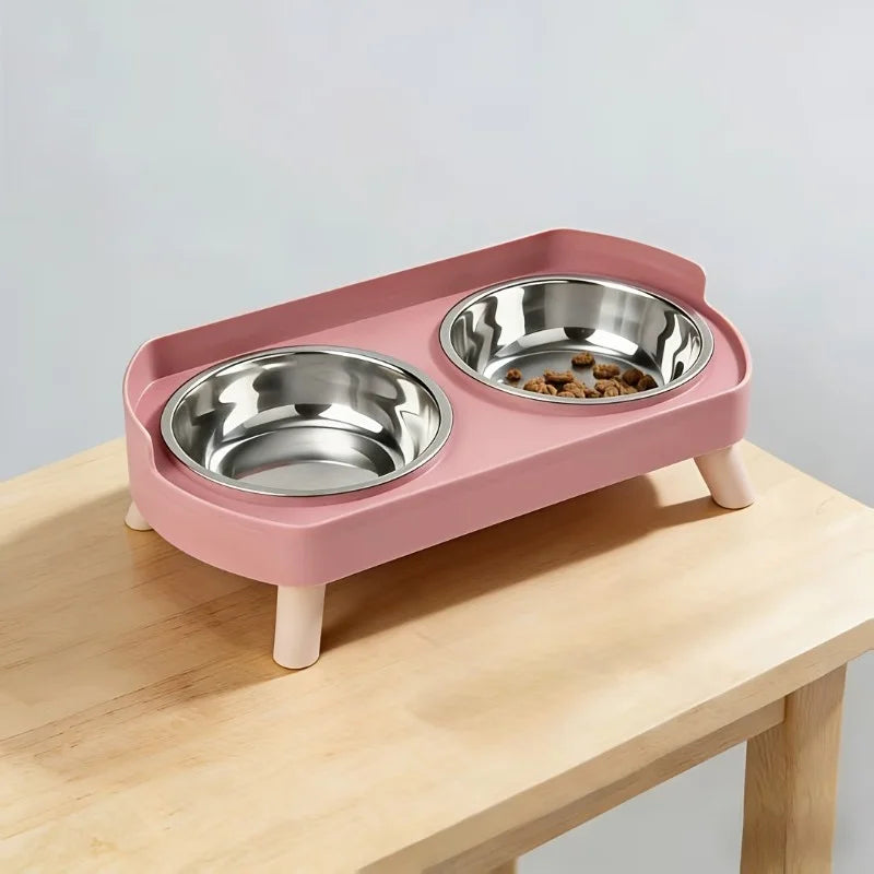 Elevated Anti-Vomiting Pet Bowl Set for Cats & Small Dogs – alternate view 6 of 9