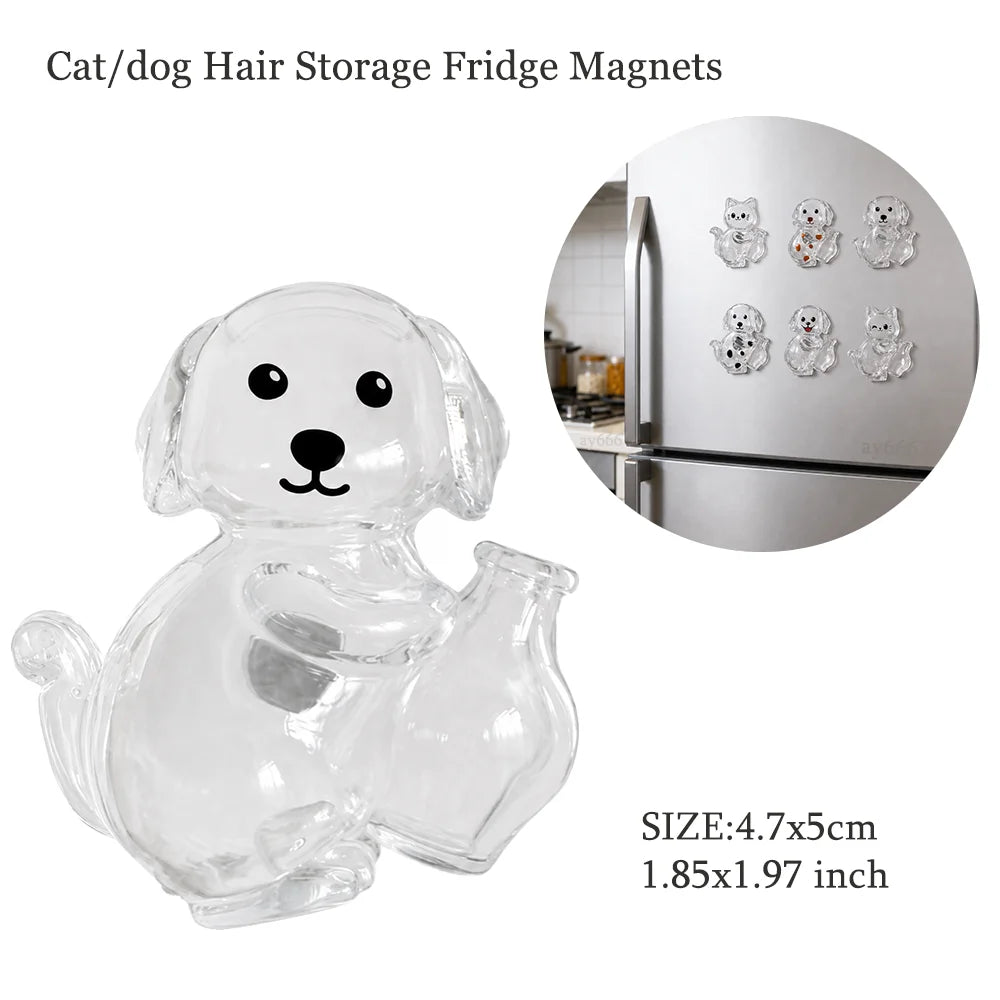 Pet Hair Memorial Keepsake Capsule — Keychain & Fridge Magnet – alternate view 16 of 24