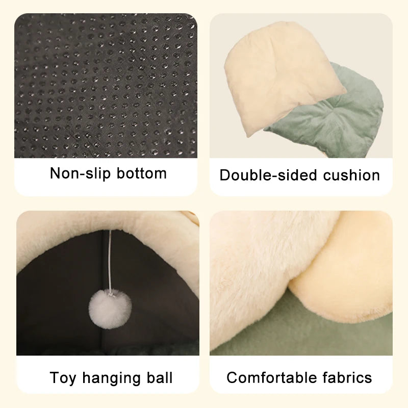 Foldable Cave Bed for Small Dogs & Cats — Washable Cover – alternate view 5 of 10