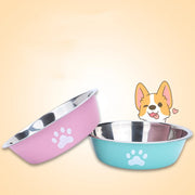Stainless Steel Non-Slip Paw Print Pet Bowl – alternate view 3 thumbnail