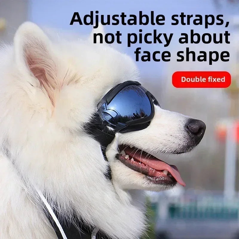 Verstellbare UV-Schutz-Hunde-Sonnenbrille — Winddichte Haustierbrille – alternate view 4 of 11