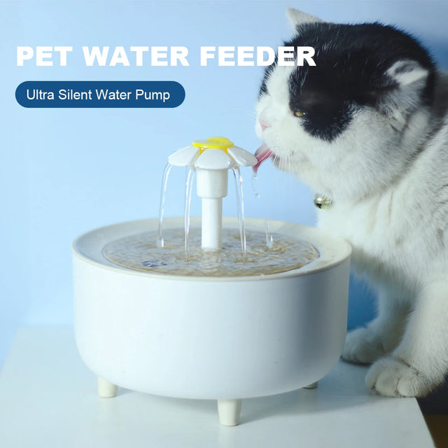 1200 ml USB Filtreli Otomatik Kedi Su Pınarı