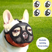Adjustable Short-Snout Dog Muzzle — Bite Prevention for Vet Visits & Grooming – alternate view 2 thumbnail