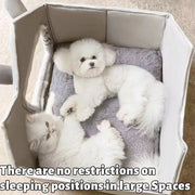 Foldable Winter Pet House — Warm Double-Roof Bed for Small Pets – alternate view 4 thumbnail