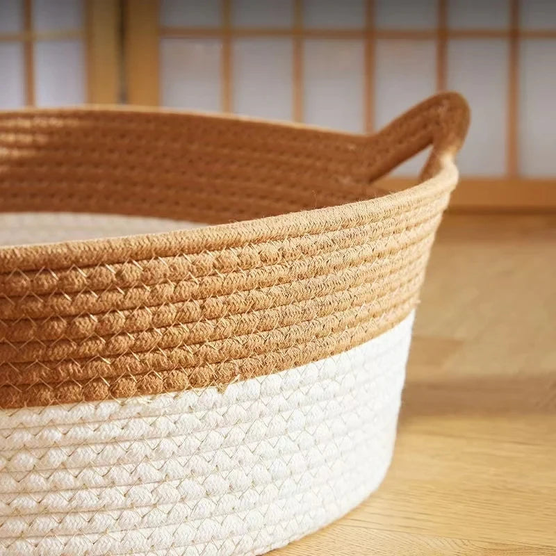 Hand-Woven Rattan Cat Bed — Cooling Summer Sleeping House – alternate view 5 of 9