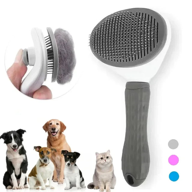 Self-Cleaning Slicker Brush for Dogs & Cats