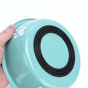 Stainless Steel Non-Slip Paw Print Pet Bowl – alternate view 4 thumbnail
