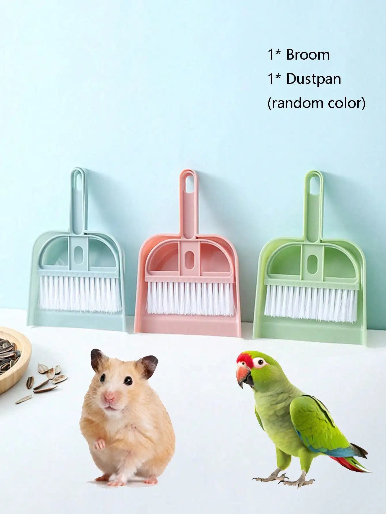 Small Pet Cage Clean-Up Kit — Broom & Dustpan – Small Pet Supplies
