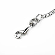 Heavy-Duty Metal Chain Dog Leash with Leather-Style Handle – alternate view 5 thumbnail