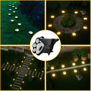 Solarbetriebene Pfotenabdruck-Gartenleuchten (4er-Pack) – alternate view 3 thumbnail