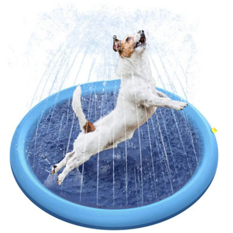 Inflatable Pet Splash Pad — Outdoor Water Play Mat – alternate view 5 of 6