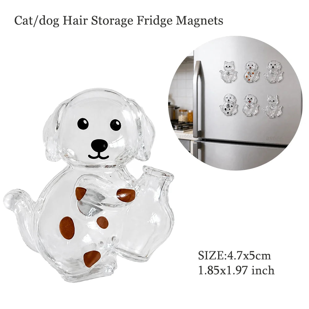 Pet Hair Memorial Keepsake Capsule — Keychain & Fridge Magnet – alternate view 8 of 24