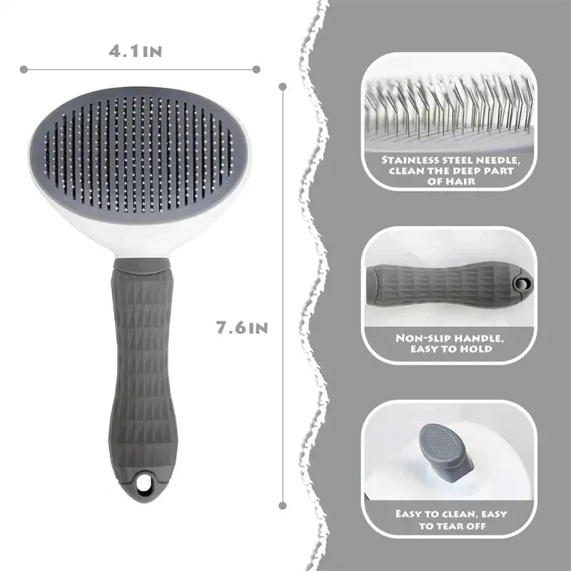 Self-Cleaning Slicker Brush for Dogs & Cats – alternate view 4 of 9