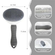 Self-Cleaning Slicker Brush for Dogs & Cats – alternate view 4 thumbnail