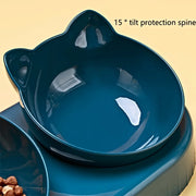 3-in-1 geneigtes Haustiernapf-Set mit Schwerkraft-Wasserspender – alternate view 4 thumbnail