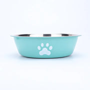 Stainless Steel Non-Slip Paw Print Pet Bowl – alternate view 9 thumbnail