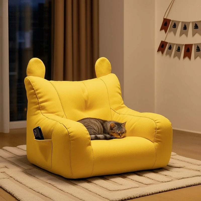 Cartoon Cat Sofa Bed — Detachable Washable Cushion – alternate view 3 of 8
