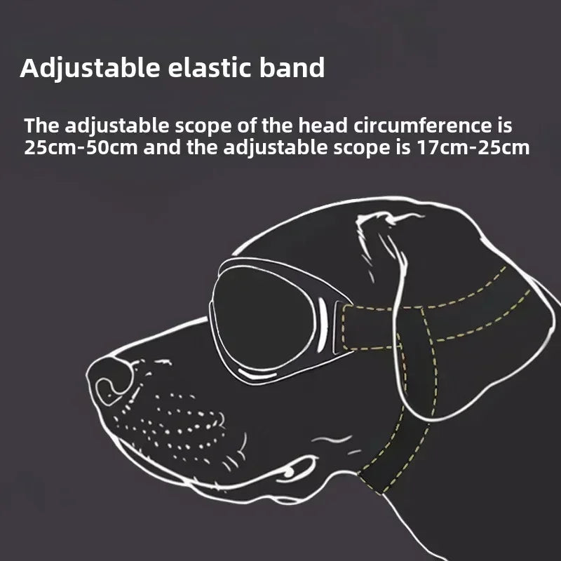 Verstellbare UV-Schutz-Hunde-Sonnenbrille — Winddichte Haustierbrille – alternate view 6 of 11