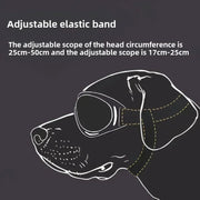 Verstellbare UV-Schutz-Hunde-Sonnenbrille — Winddichte Haustierbrille – alternate view 6 thumbnail