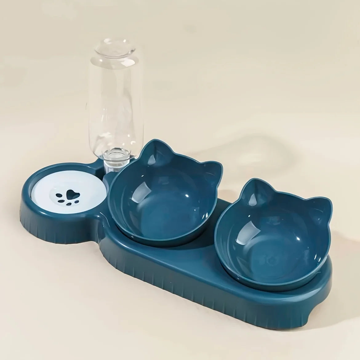 3-in-1 geneigtes Haustiernapf-Set mit Schwerkraft-Wasserspender – alternate view 8 of 10