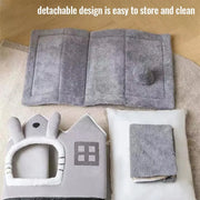 Foldable Winter Pet House — Warm Double-Roof Bed for Small Pets – alternate view 3 thumbnail