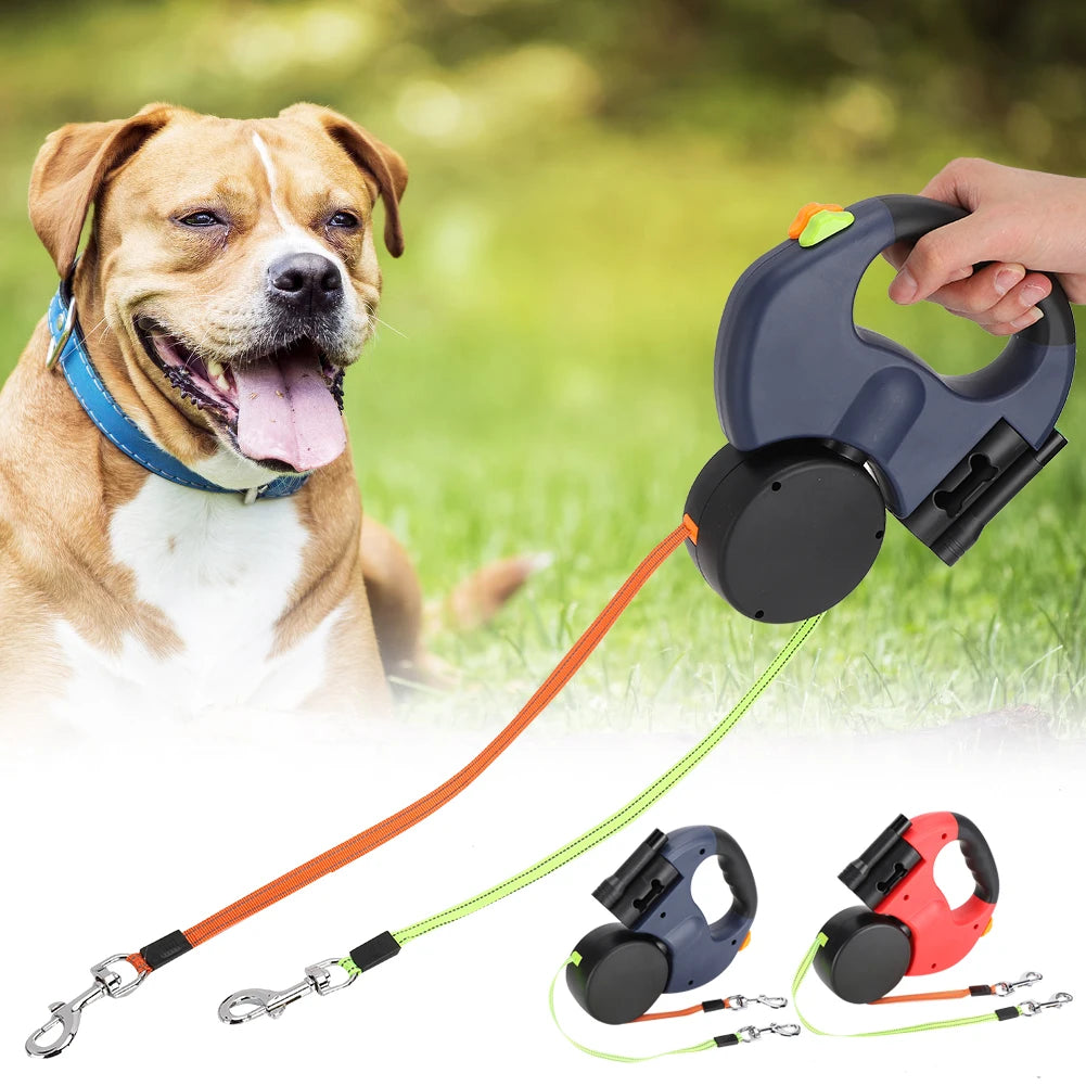 Retractable Dog Leash with LED Light — Dual-Handle – alternate view 3 of 8