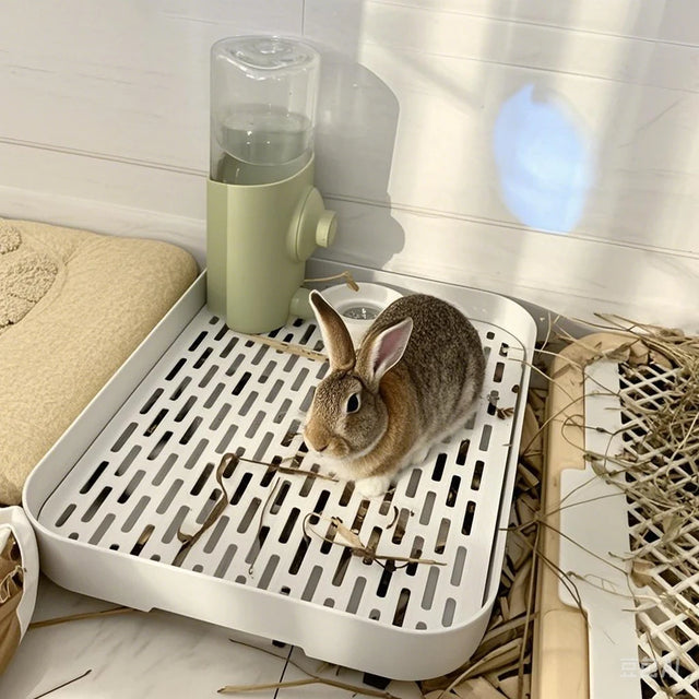 Corner Litter Box for Rabbits & Small Pets