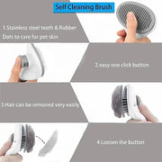 Self-Cleaning Slicker Brush for Dogs & Cats – alternate view 6 thumbnail