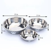 Stainless Steel Non-Slip Paw Print Pet Bowl – alternate view 6 thumbnail