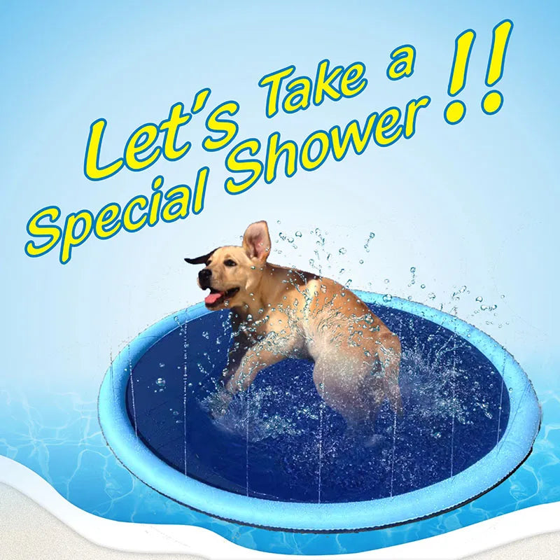 Inflatable Pet Splash Pad — Outdoor Water Play Mat – alternate view 2 of 6