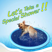 Inflatable Pet Splash Pad — Outdoor Water Play Mat – alternate view 2 thumbnail