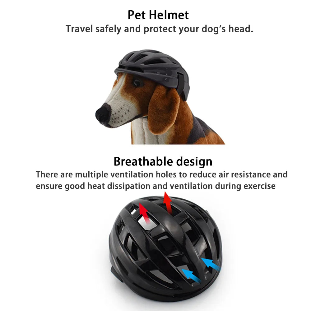 Adjustable Dog Safety Helmet — For Bike, Motorcycle & Outdoor Adventures – alternate view 4 of 12